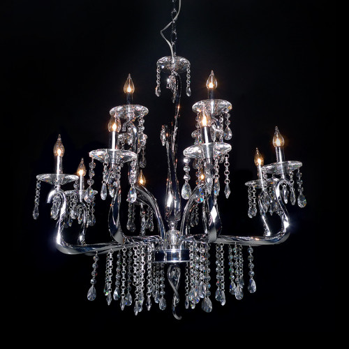 люстра mdp09059-12a от illuminati прозрачная/ хром в Мурманске