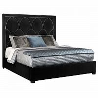 кровать двуспальная 180х200 черная petals queen в Мурманске