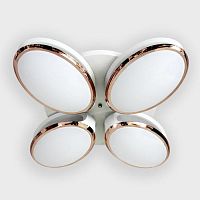потолочная светодиодная люстра ambrella light orbital granule fg2024 wh 96w+40w d760 в Мурманске