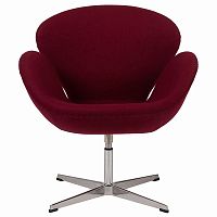 кресло swan chair бордовая в Мурманске