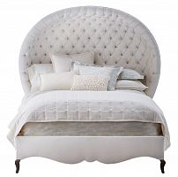 кровать двуспальная 160х200 белая с каретной стяжкой antoinette в Мурманске