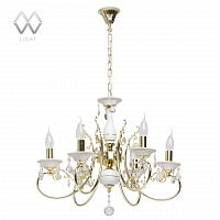 подвесная люстра mw-light свеча 25 301018106 белая в Мурманске