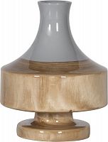 ваза настольная rustic chic vase grey wood в Мурманске