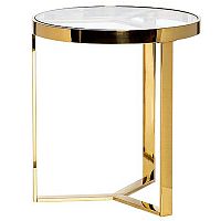 стол журнальный bridge gold 50*55см золотой в Мурманске