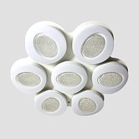 потолочный светодиодный светильник ambrella light orbital crystal sand fs1587/7 364w d880*800 в Мурманске