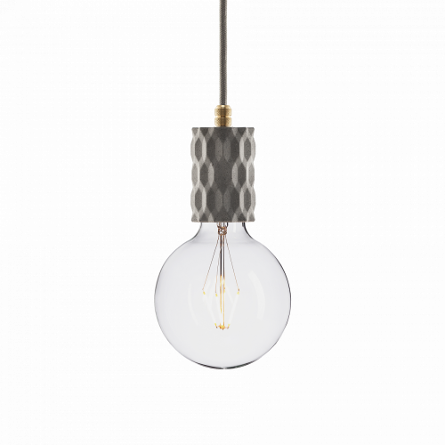 подвесной светильник beton glitter gray brass в Мурманске