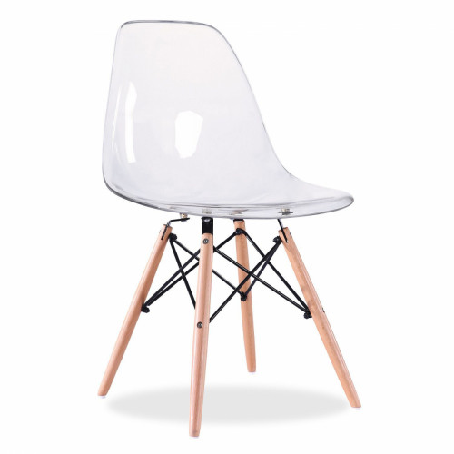 стул деревянный pc-015 прозрачный (eames style) в Мурманске