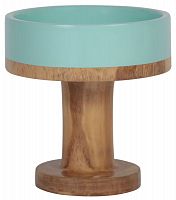 ваза настольная rustic chic bowl blue wood в Мурманске