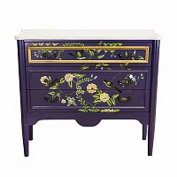 комод с росписью из цветов florentina фиолетовый в Мурманске