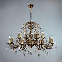 подвесная люстра ambiente alicante 8888/8+8 pb tear drop бронза в Мурманске