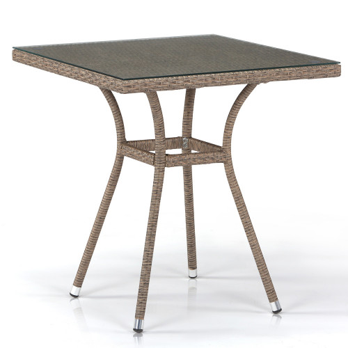 стол из иск. ротанга t282bnt-w56-70x70 light brown в Мурманске