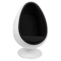 кресло ovalia egg черное в Мурманске