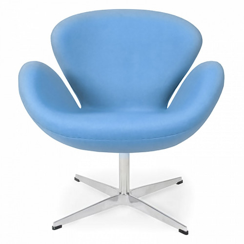 кресло swan chair голубое в Мурманске