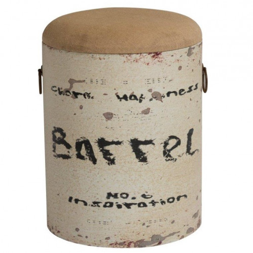 столик-табурет barrel white бежевый в Мурманске