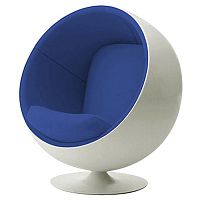 детское кресло eero ball chair бело-синее в Мурманске