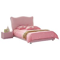 кровать pink leather kitty 120х200 в Мурманске