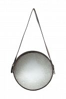 зеркало на ремне круглое металлическое диаметр 38 см iron and rope round в Мурманске