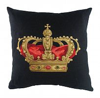 подушка с картинкой короны king crown black в Мурманске