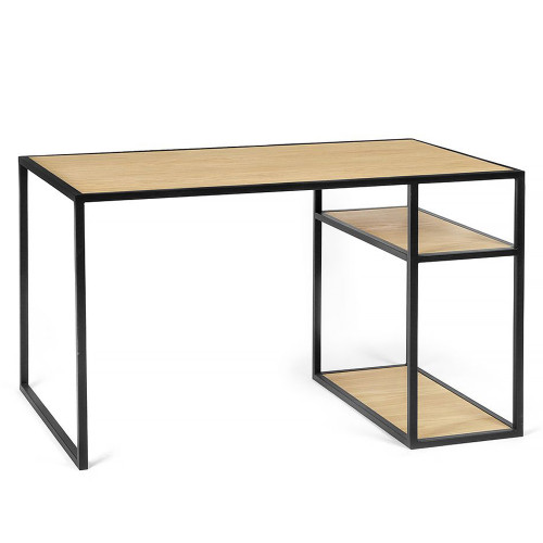 рабочий стол romero светлый дуб на темном каркасе в Мурманске