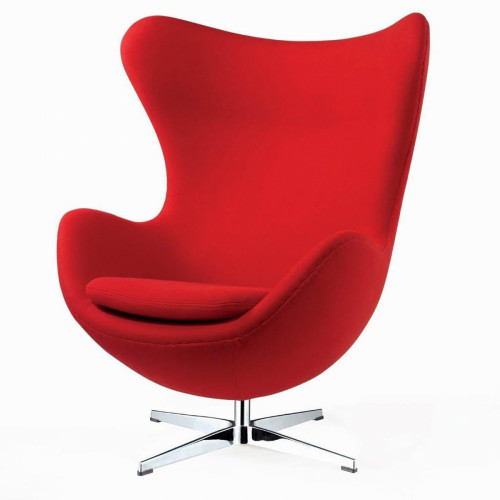 кресло egg chair кашемир красное в Мурманске
