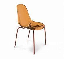 стул dsr прозрачный кофейный s30 (eames style) в Мурманске