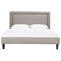кровать двуспальная 180х200 серая laval upholstered в Мурманске
