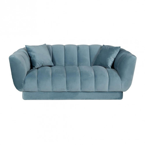 диван двуxместный с декоративными подушками голубой fabio в Мурманске