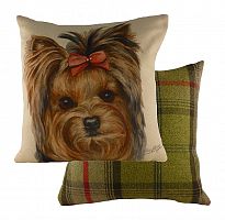 подушка с принтом waggydogs yorkie в Мурманске