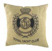 подушка с гербом королевского royal yacht club в Мурманске