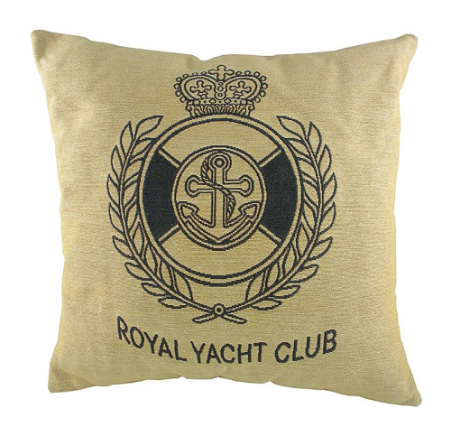 подушка с гербом королевского royal yacht club в Мурманске