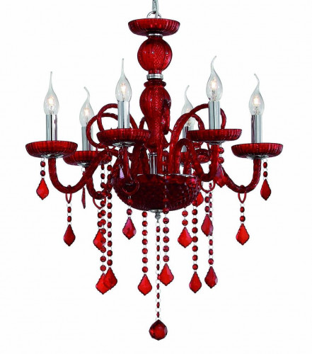 подвесная люстра ideal lux giudecca sp6 rosso в Мурманске
