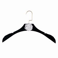 вешалка-плечики chanel чёрная с белым цветком для женской одежды в Мурманске