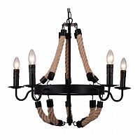 подвесная люстра arte lamp marsiglia a8956lm-5bk в Мурманске