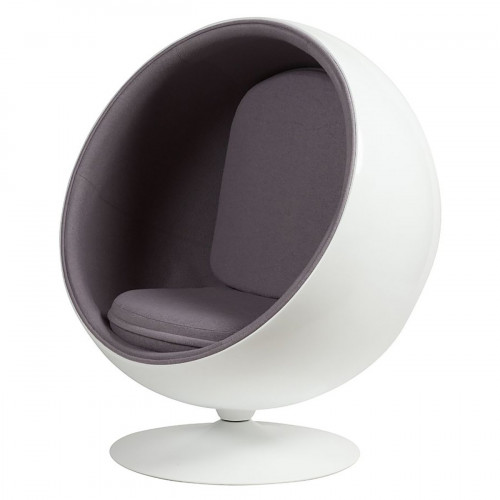 кресло eero ball chair серое в Мурманске