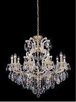 подвесная люстра crystal lux isabel sp11 gold/transparent золото в Мурманске