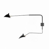 настенный светильник sconce mouille 2 лампы 2 черный в Мурманске