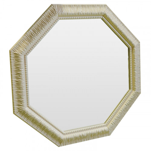 зеркало восьмиугольное бежевое с резьбой cozy beige в Мурманске