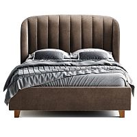 кровать двуспальная 160х200 коричневая tulip в Мурманске