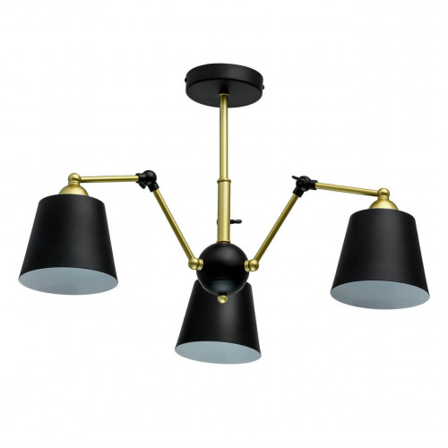 потолочная люстра mw-light таун 5 691011403 черная в Мурманске