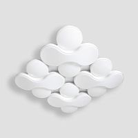 потолочный светодиодный светильник ambrella light orbital granule fg1066/4 wh 208w d720*720 в Мурманске