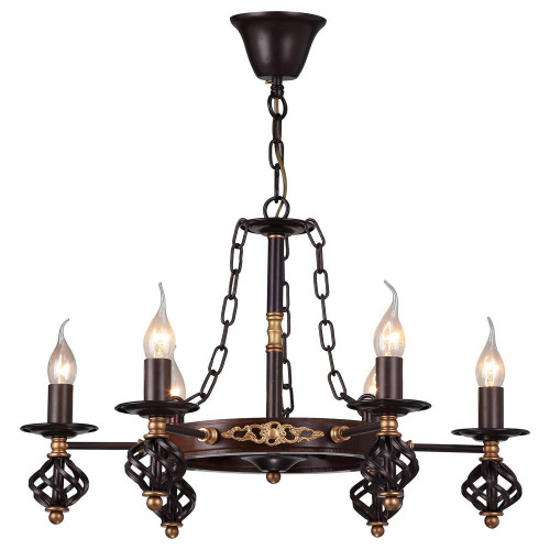 подвесная люстра arte lamp cartwheel a4550lm-6ck в Мурманске
