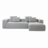 диван blok sofa 3 правый угол светло-серый от la forma (ex julia grup) в Мурманске