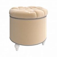 пуф круглый modena beige бежевый в Мурманске