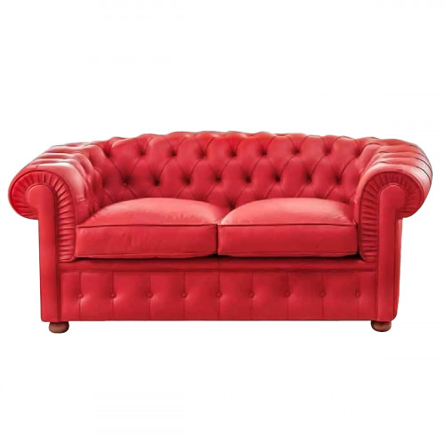диван честерфилд (chesterfield) прямой красный в Мурманске