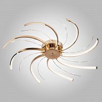 потолочная светодиодная люстра eurosvet twist 90054/8 золото в Мурманске