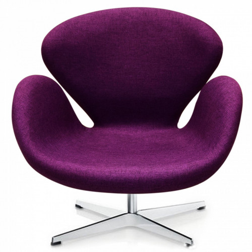 кресло swan chair фиолетовое в Мурманске