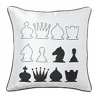 подушка с шахматами chess white в Мурманске