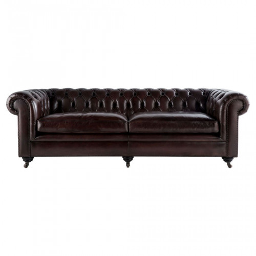 диван chesterfield lounge прямой темно-коричневый в Мурманске