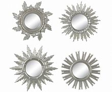 комплект зеркал-солнце в серебряных рамах silver sunny, 4 штуки в Мурманске