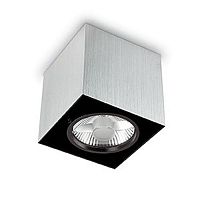 потолочный светильник ideal lux mood pl1 small square alluminio в Мурманске